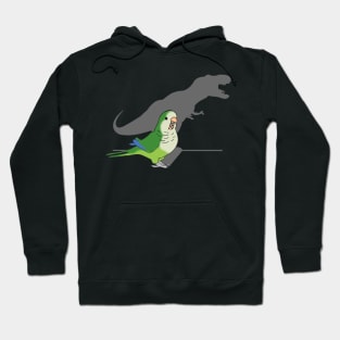 T-rex shadow green monk parakeet Hoodie